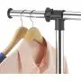 Wegi King Clothes Rack,Rolling Garment Rack with Wheels,Adjustable Hanging Standing Coat Shelf Clothing Stander Unit Hanger Clothes Organizer Black