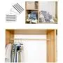 Ideal Multi Pant Hanger Slacks Hangers Space Saving Non Slip Multi Layers Swing Arm Space Saver Storage Pant Slack Hangers for Pants Jeans Trousers Towels Scarf 2pack Black