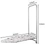 Duwee 14''x38'' Wall Mounted and Door Mounted Ironing Board with Heat Resistant Cover Duwee 14''x38'' Wall Mounted and Door Mounted Ironing Board with Heat Resistant Cover