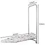Duwee 14''x38'' Wall Mounted and Door Mounted Ironing Board with Heat Resistant Cover