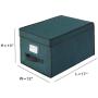 Elf Stor 83-DT5044 Green Christmas Ornament Storage Chest Holds 24 Balls w/ 4&quot Dividers, Case