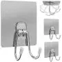 Manspdier Self Adhesive Hooks for Hanging, Wall Hooks for Hanging Hooks, Wall Hangers Without Nails Heavy Duty, Wall Hook, 3 Pack Manspdier Self Adhesive Hooks for Hanging, Wall Hooks for Hanging Hooks, Wall Hangers Without Nails Heavy Duty, Wall Hook, 3 Pack