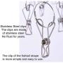 Genleas 4 Pack Hat Organizer Cap Organizer Hanger 10 Clips Stainless Steel, Folding Clothes Hangers Foldable Clothes Drying Rack for Travel (4 Pack)