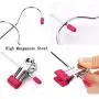 GQQG Pants Hangers with Clips Space Saving Multi Layer Trousers Skirt Hangers Magic Hanger Metal Heavy Duty Closet Clothes Hangers (Color : Pink, Size : 5pack)