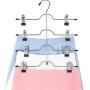 5pcs 4 Layers Stainless Steel Multifunctional Clothes Hangers Pants Storage Hangers Cloth Rack Multilayer Home Storage Cloth Hanger