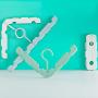 HJYPYJ Magic Hanger,Portable Magical Hangers,ABS Multifunction Hanger,Space-Saving Organizer Hangers, with Clip/Blue / 4 pcs