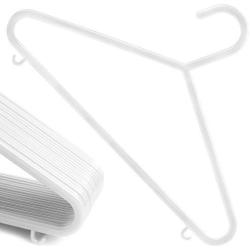 HANGERWORLD 72 White 11.8inch Plastic Kids Coat Clothes Garment Pants Skirt Bar Baby Toddler Hangers