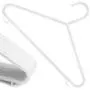 HANGERWORLD 72 White 11.8inch Plastic Kids Coat Clothes Garment Pants Skirt Bar Baby Toddler Hangers