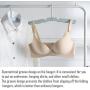 OneBuyOne Folding Hangers, Plastic Foldable Clothes Hangers 10 Pack Mini Non-Slip Kids Hangers Baby Hangers
