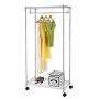 Cypressshop Rolling Wire Shelf Rack 2 Tiers Laundry Garment Hanging Rack Cloth Hanger Shelving Hanging Unit Open Closet Wardrobe Organizers with Shoe Rack Home Furniture Cypressshop Rolling Wire Shelf Rack 2 Tiers Laundry Garment Hanging Rack Cloth Hanger Shelving Hanging Unit Open Closet Wardrobe Organizers with Shoe Rack Home Furniture