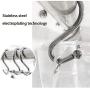 Metal Shower Curtain Hooks,Rust Resistant S Shaped Shower Curtain Rings,Shower Hooks for Bathroom,Decorative Shower Hooks for Curtain Rod,Set of 12 (Black) Metal Shower Curtain Hooks,Rust Resistant S Shaped Shower Curtain Rings,Shower Hooks for Bathroom,Decorative Shower Hooks for Curtain Rod,Set of 12 (Black)