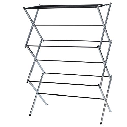 Clothes Drying Rack - Folding Laundry Dryer Hanger Compact Storage Indoor Outdoor - Stainless Steel Clothes Rack Heavy Duty Cloth Drying Stand Clothes Drying Rack - Folding Laundry Dryer Hanger Compact Storage Indoor Outdoor - Stainless Steel Clothes Rack Heavy Duty Cloth Drying Stand