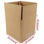 Schliersee Small Shipping Corrugated Boxes Mailers 4x4x4Inch, Kraft Shipping Boxes Pack of 25