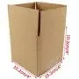 Schliersee Small Shipping Corrugated Boxes Mailers 4x4x4Inch, Kraft Shipping Boxes Pack of 25
