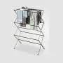 Clothes Drying Rack - Folding Laundry Dryer Hanger Compact Storage Indoor Outdoor - Stainless Steel Clothes Rack Heavy Duty Cloth Drying Stand