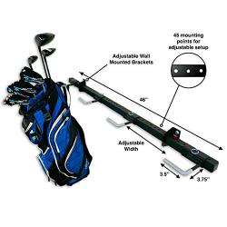 StoreYourBoard Omni Golf Organizer, Garage Storage Rack, Adjustable Wall Mounted Hanger, Golf Bags and Accessories