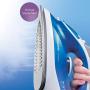 Panasonic NI-M300TA 1500W Advanced Titanium Coated Sole Plate, Vertical, Blue/White Steam/Dry Iron