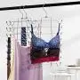 Giyazon Metal Space Saving Hangers Closet Organizer for Tank Tops,Cami,Bra,Bathing Suits,Belts,Ties,Handbag(2 Pack)