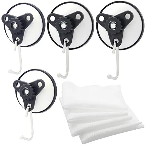 Shells Version 2 White 22LB Powerful Heavy Duty Vacuum Suction Cups Hooks Hangers Ideal For Home, Work And Travel-- 4 Pack Shells Version 2 White 22LB Powerful Heavy Duty Vacuum Suction Cups Hooks Hangers Ideal For Home, Work And Travel-- 4 Pack