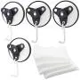 Shells Version 2 White 22LB Powerful Heavy Duty Vacuum Suction Cups Hooks Hangers Ideal For Home, Work And Travel-- 4 Pack Shells Version 2 White 22LB Powerful Heavy Duty Vacuum Suction Cups Hooks Hangers Ideal For Home, Work And Travel-- 4 Pack