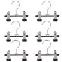 Aligle Adjustable Stainless Steel Shoe Rack Pants Folder Multi-Functional Portable travel laundry washing machine rack hooks socks clip Boot Hanger Set of 6 (6)