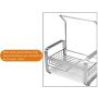 TuuTyss Stainless Steel Sink Caddy Sink Organizer,Holds Sponge for Kitchen Sink with Dish Cloth Hanger Soap Holder Rack