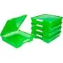 Storex Classroom Student Project Box, 12 x 12 Inches, Tint Green, 5-Pack (63207U05C)