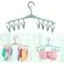10PCS 8-Clips Underwear Socks Hangers Multi Function Clothing Drying Rack Wardrobe Storage Clothes Hanger Organizer Clothespin Random Color 10PCS 8-Clips Underwear Socks Hangers Multi Function Clothing Drying Rack Wardrobe Storage Clothes Hanger Organizer Clothespin Random Color