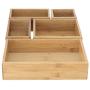 Seville Classics 10-Piece Bamboo Storage Boxes Set, Assorted Sizes