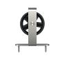 6.6ft 1 Rail Satin Nickel Sliding Barn Door Hardware Track Kit,Spoke Wheel Hanger Roller 6.6ft 1 Rail Satin Nickel Sliding Barn Door Hardware Track Kit,Spoke Wheel Hanger Roller