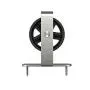 6.6ft 1 Rail Satin Nickel Sliding Barn Door Hardware Track Kit,Spoke Wheel Hanger Roller 6.6ft 1 Rail Satin Nickel Sliding Barn Door Hardware Track Kit,Spoke Wheel Hanger Roller