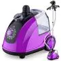 HWZXBCC Hanging Hot Machine Ironing Machine,Electric Iron Steam Iron Steam Brush Ironing Machine Fast Heat Up Steamer with Garment Hanger and Fabric Brush,Purple HWZXBCC Hanging Hot Machine Ironing Machine,Electric Iron Steam Iron Steam Brush Ironing Machine Fast Heat Up Steamer with Garment Hanger and Fabric Brush,Purple