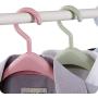 Multifunctional 3 Colors Clothes Hangers Plastic Outdoor Drying Rack Clothing Coat Closet Organizer 1PC Pink