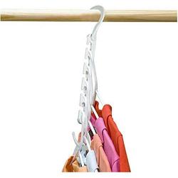 10pcs Multi-Functional Clothes Hanger Slip-Resistant Space Saving Hanger with Hook Closet Organizer Home Storage Racks