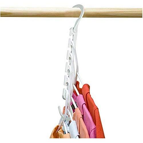 10pcs Multi-Functional Clothes Hanger Slip-Resistant Space Saving Hanger with Hook Closet Organizer Home Storage Racks