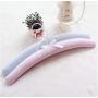 5 pcs/lot 41cm European Style Anti Skid Satin Padded Clothes Hangers for Adult Dress Hanger with Sponge Padded Seamless Hanging Random Color