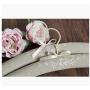 5pcs Random Color 41cm Luxurious Cotton and Linen Fabric Hangers for Clothes Adults Cloth Antiskid Sponge Polyester Hanger