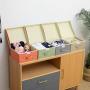 YueYue Small 4 Pack Fabric Stroage Boxes with Lids, Linen Foldable Stroage Boxes with lids 4 Color Set 12.4in/12in/6.7in YueYue Small 4 Pack Fabric Stroage Boxes with Lids, Linen Foldable Stroage Boxes with lids 4 Color Set 12.4in/12in/6.7in