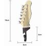 Zhi Jin 3 Hook Resin Guitar Shape Towel Clothes Wall Hangers Rack Vintage Hooks Set Decoration