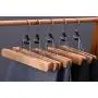 JS HANGER Wooden Pants Hangers, Wool Skirt Hangers Mark Free, 12 Pack Collection Slack Clamp Hangers with Anti-Rust Hooks, Natural Finish JS HANGER Wooden Pants Hangers, Wool Skirt Hangers Mark Free, 12 Pack Collection Slack Clamp Hangers with Anti-Rust Hooks, Natural Finish