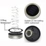 Cynzia Solar Mason Jar Lid Lights, 8 Pack 20 LED Waterproof Fairy Star Firefly String Lights with 8 Hangers (Jar Not Included), for Mason Jar Lantern Table Garden Wedding Party Decor (Cold White)