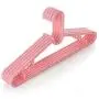 ZHAO YING Premium Quality Standard Plastic Clothes Hangers, Durable and Slim (Color : Pink, Size : 5 Packs)