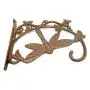 Large Cast Iron Dragonfly Plant Hanger Hook, Rustic Brown Bracket Style Hanging Plant Hook Large Cast Iron Dragonfly Plant Hanger Hook, Rustic Brown Bracket Style Hanging Plant Hook