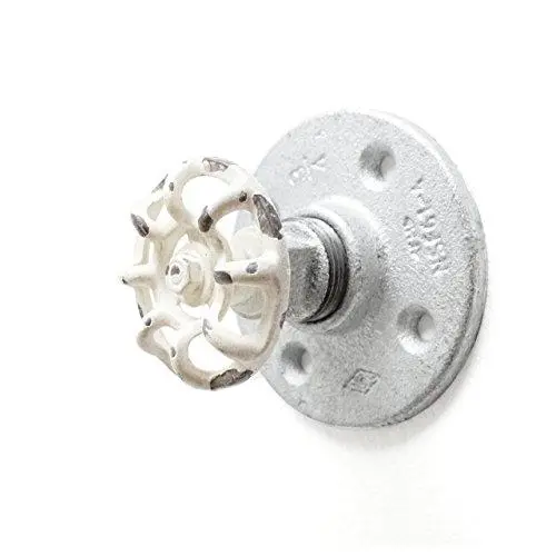 Industrial Pipe Hooks, Steampunk galvanized pipe, Nautical hook, towel hook, industrial hook, rustic rack, hanger, Bathroom hook, White & Silver robe hook (other colors too) Industrial Pipe Hooks, Steampunk galvanized pipe, Nautical hook, towel hook, industrial hook, rustic rack, hanger, Bathroom hook, White & Silver robe hook (other colors too)