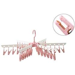 dissylove Clip and Drip Clothes/Laundry Drying Hanger,The Best Laundry Hanger for Clothes Bras Lingerie | 36 Clips