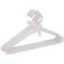 SAASNY 30 Pack Pearl Beaded 40cm Metal Elegant Clothes Coat Garment Trouser Bar Hangers. Ideal for Home and Shops