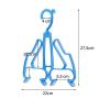 HJYPYJ Magic Hanger,360?? Rotate Magical Hangers,Double Hook Windproof PP Hanger,Space-Saving Organizer Hangers, Not Easily Deformed/Blue / 2 pcs
