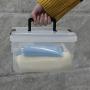NICESH 4.5 L Plastic Storage Box, Clear Latch Box, 4-Pack