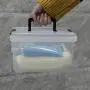 NICESH 4.5 L Plastic Storage Box, Clear Latch Box, 4-Pack NICESH 4.5 L Plastic Storage Box, Clear Latch Box, 4-Pack