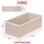 DIOMMELL 6 Pack Foldable Cloth Storage Boxes Closet Dresser Drawer Organizer Fabric Baskets Bins Containers Divider with Drawers for Clothes Underwear Bras Socks Lingerie Clothing,Beige 060 DIOMMELL 6 Pack Foldable Cloth Storage Boxes Closet Dresser Drawer Organizer Fabric Baskets Bins Containers Divider with Drawers for Clothes Underwear Bras Socks Lingerie Clothing,Beige 060